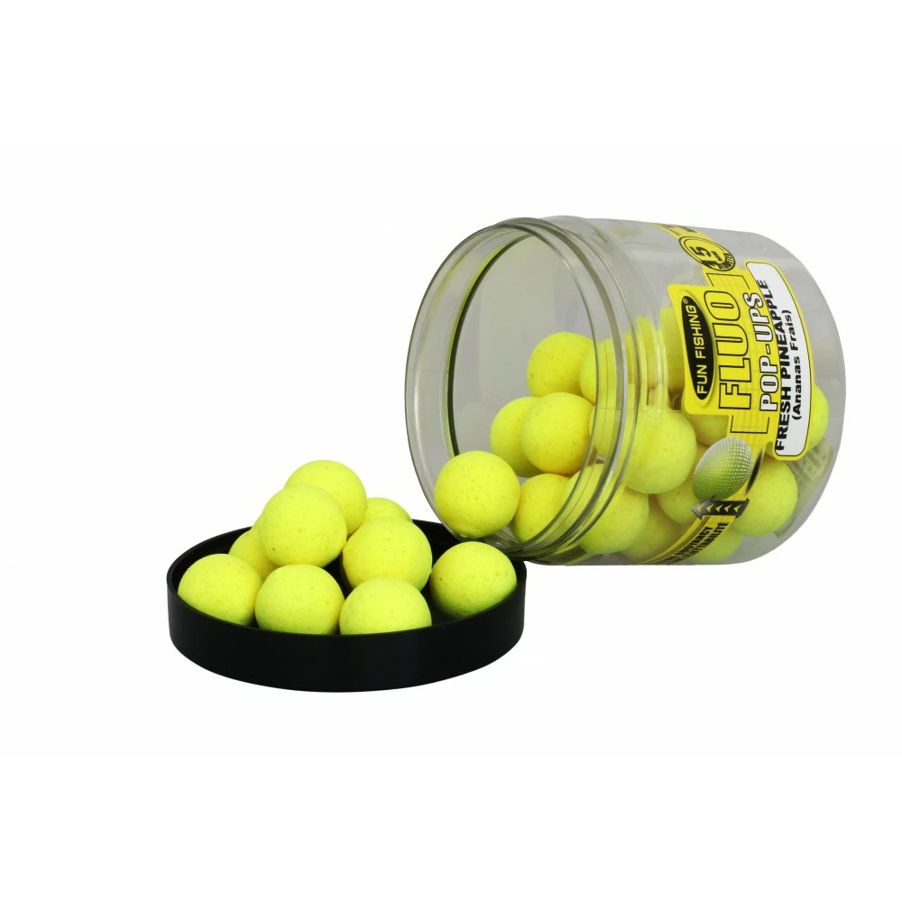 Fluo Pop Ups Ananas Frais 15mm 67g FUN FISHING 4 Fluo Pop Ups Ananas Frais 15mm 67g FUN FISHING – Image 2